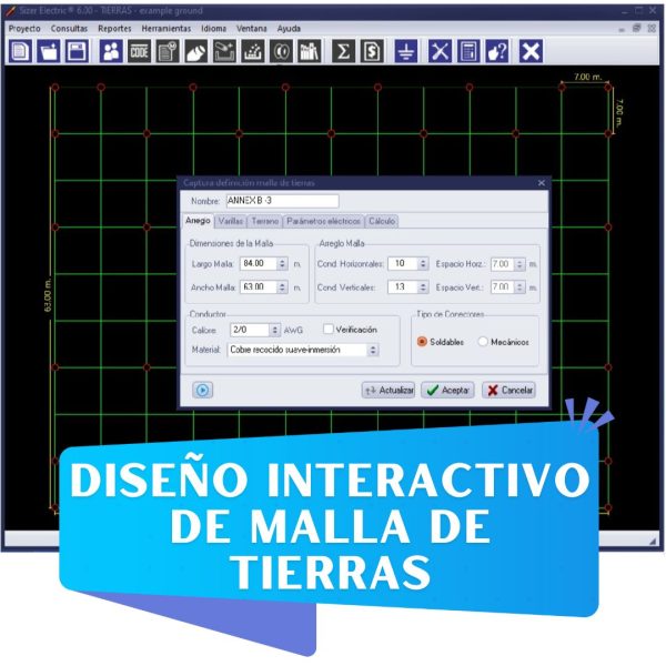 Módulo para diseño de malla de tierras - Imagen 4